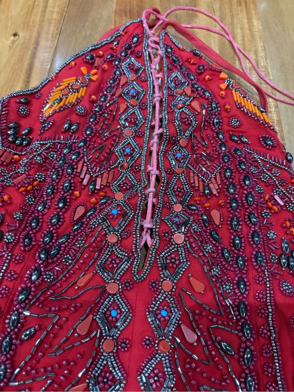 Revolve NBD Red Embellished
Beaded Romper - Picture 7 of 10